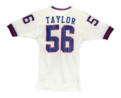 1987 Lawrence Taylor  Game Worn & Signed New York Giants Road Jersey (MEARS A10)